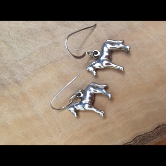 925 sterling silver horse earrings! & pendant! - Picture 4 of 8
